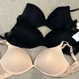Set of 3 Lively wireless push up bra 34dd